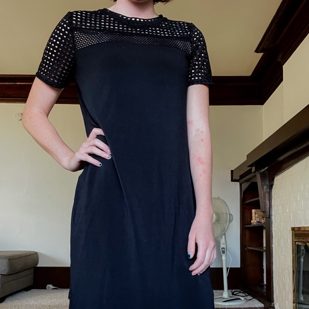 Michael Kors Black Short Sleeve Dress